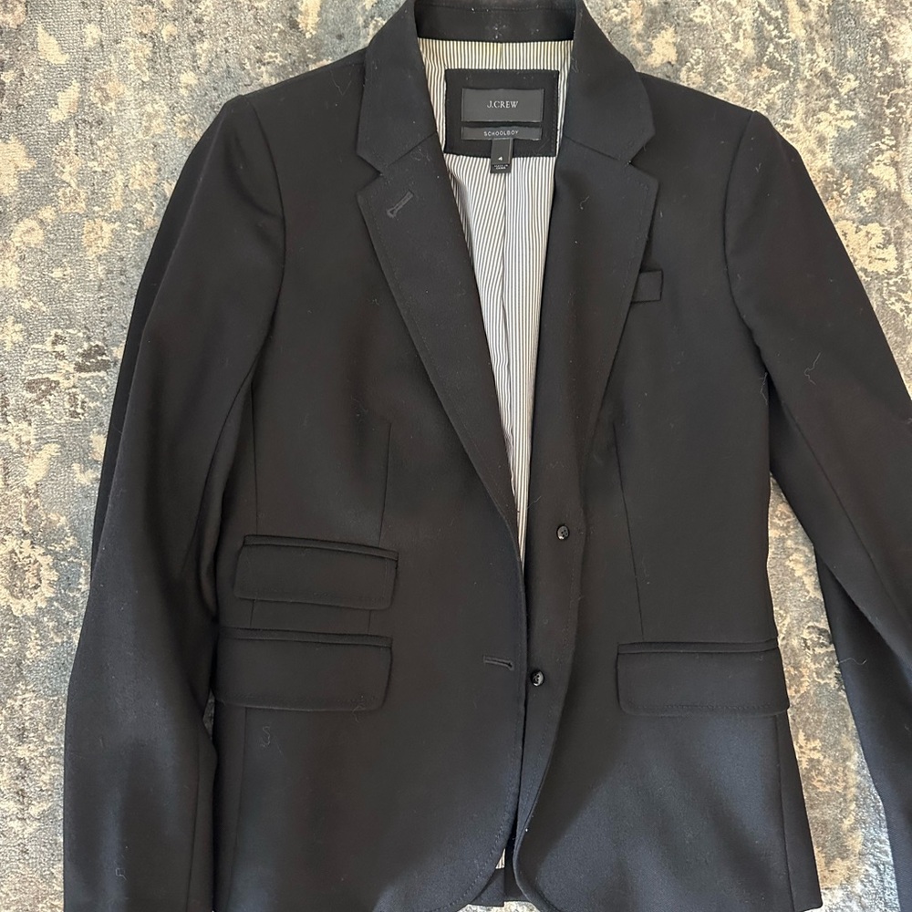 Jcrew black schoolboy blazer
